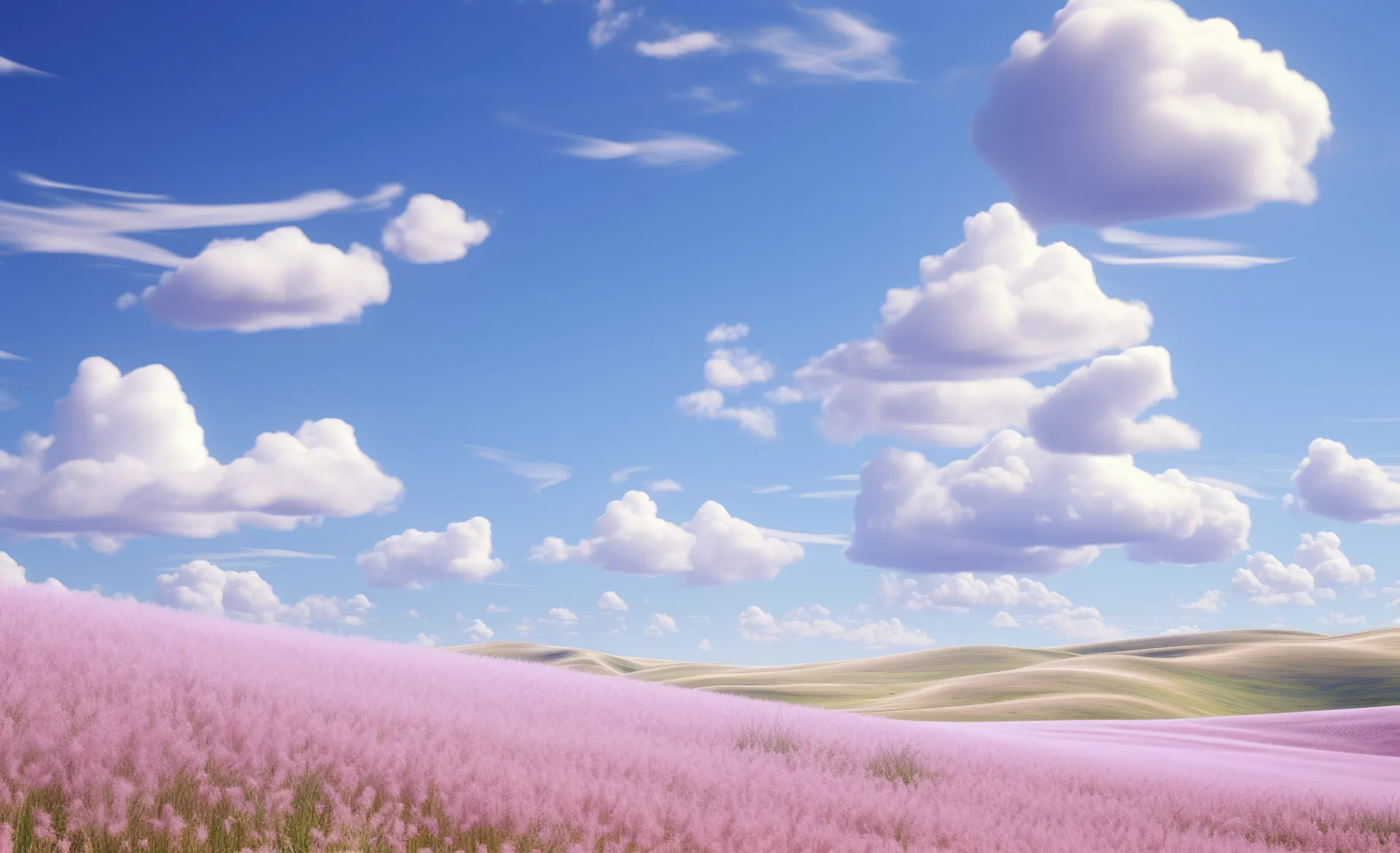 Pink Landscape Background