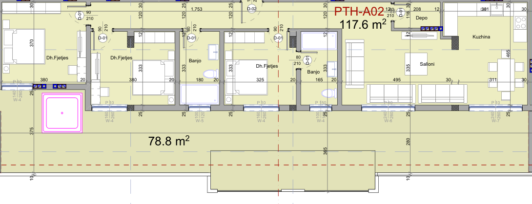 Penthouse PTH-A02 - 117.6m²