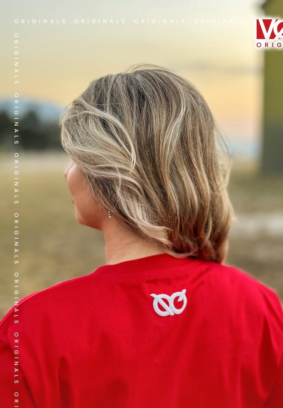 Red T-Shirt Back (Model)