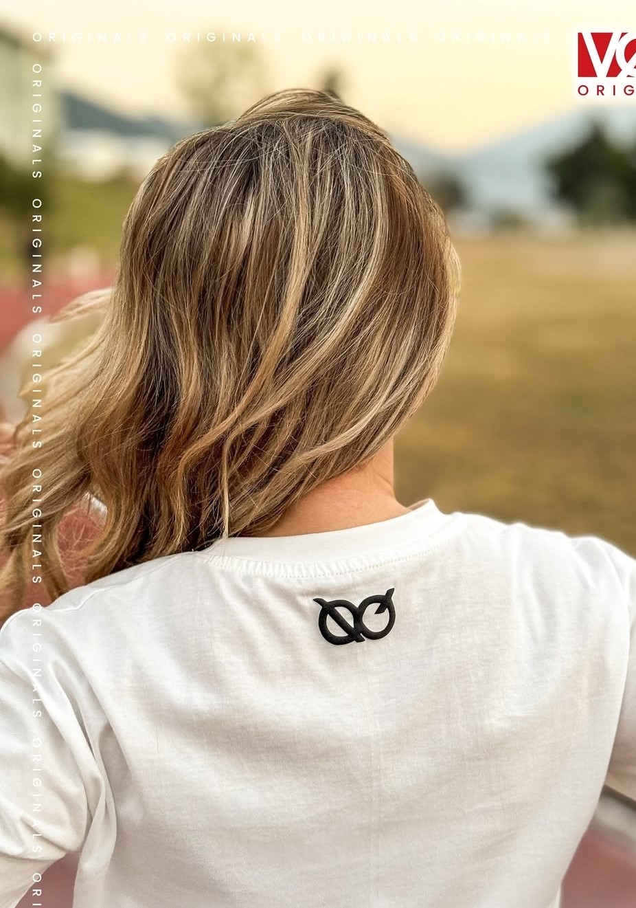 White T-Shirt Back (Model)