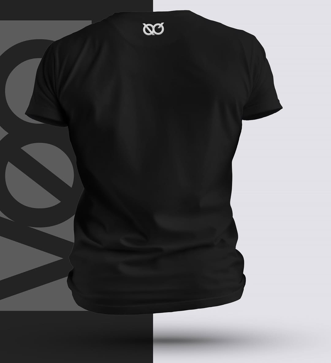 Black T-Shirt Back (Mannequin)