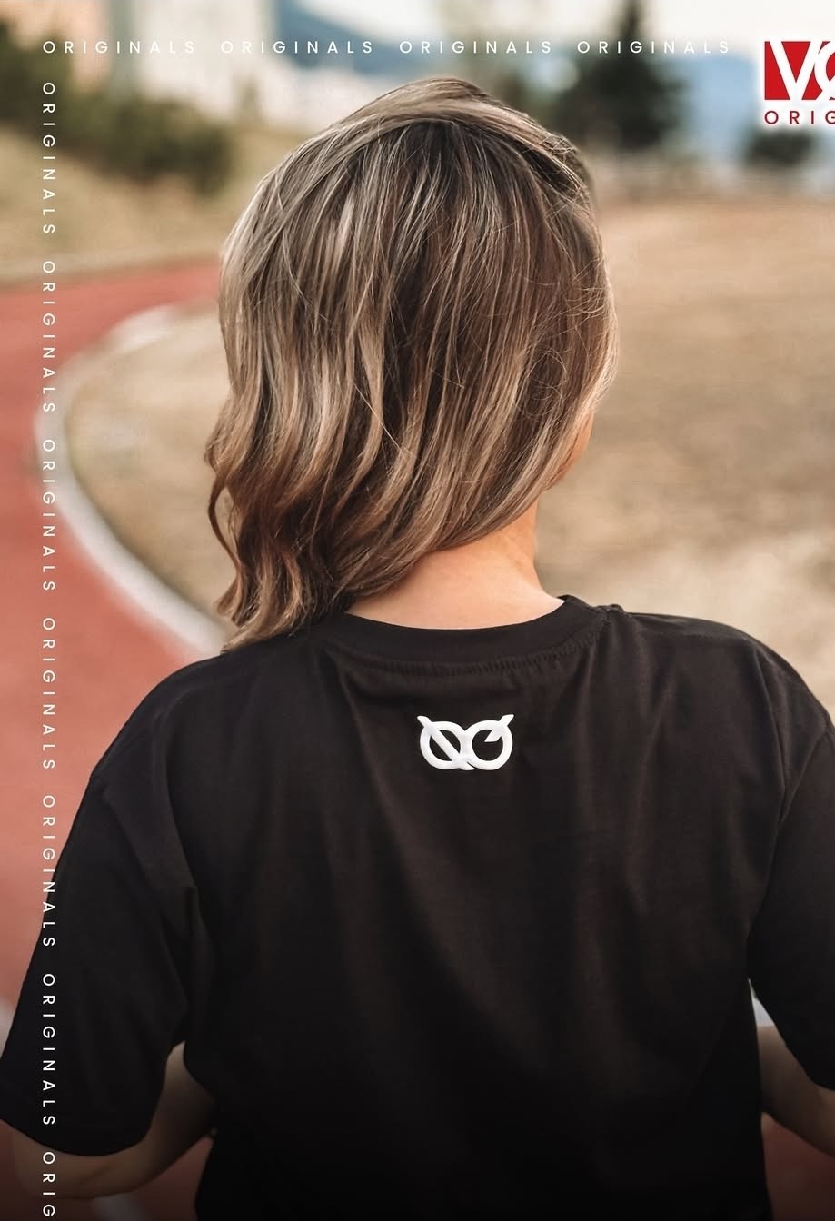 Black T-Shirt Back (Model)